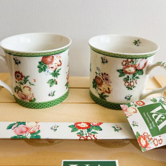 Victoria & Albert Summer Rose Mug Set - Picture 3 of 11